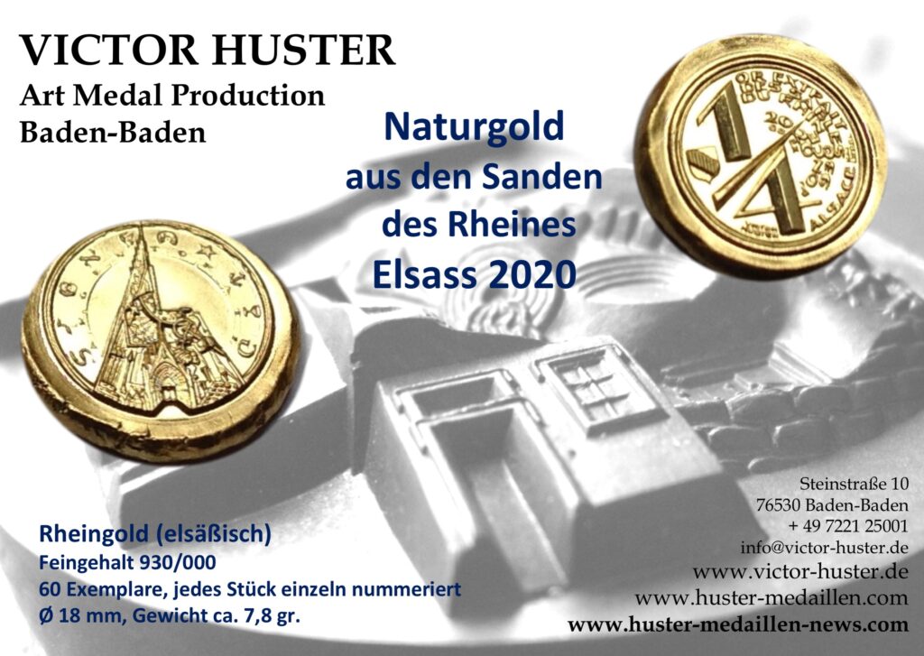 Naturgold aus den Sanden des Rheines